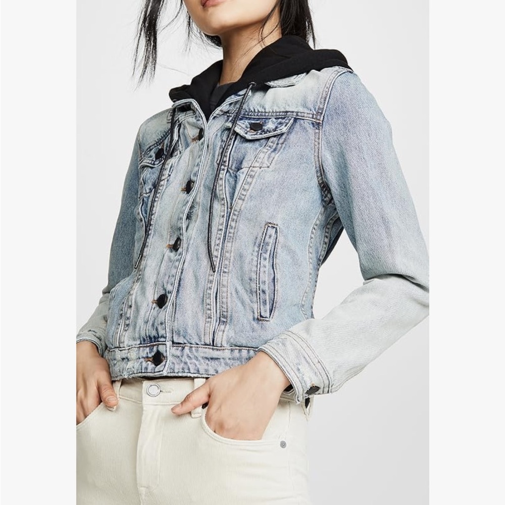 BlankNYC Black and Blue Denim Jacket